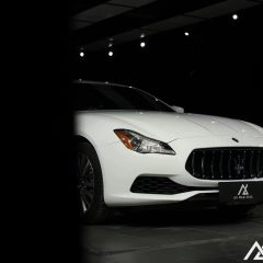AX WRAP FILM GLOSS PIANO WHITE - TRẮNG PIANO BÓNG MASERATI QUATTROPORTE - Ảnh nhỏ 3