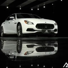 AX WRAP FILM GLOSS PIANO WHITE - TRẮNG PIANO BÓNG MASERATI QUATTROPORTE - Ảnh nhỏ 4