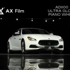 AX WRAP FILM GLOSS PIANO WHITE - TRẮNG PIANO BÓNG MASERATI QUATTROPORTE - Ảnh nhỏ 1