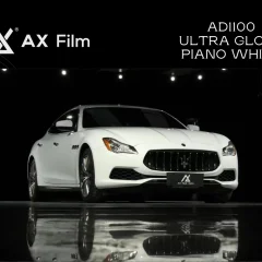 AX WRAP FILM GLOSS PIANO WHITE - TRẮNG PIANO BÓNG MASERATI QUATTROPORTE - Ảnh nhỏ 1
