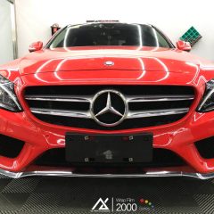 AX WRAP FILM GLOSS RED - ĐỎ BÓNG - MERCEDES BENZ C - Ảnh nhỏ 2