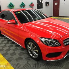 AX WRAP FILM GLOSS RED - ĐỎ BÓNG - MERCEDES BENZ C - Ảnh nhỏ 5