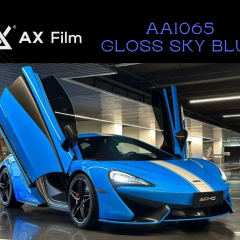 AX WRAP FILM GLOSS SKY BLUE – XANH BẦU TRỜI BÓNG MCLAREN 570S - Ảnh nhỏ 1