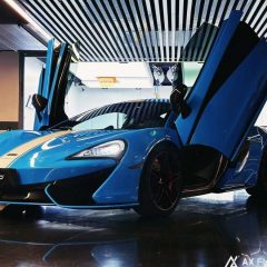 AX WRAP FILM GLOSS SKY BLUE – XANH BẦU TRỜI BÓNG MCLAREN 570S - Ảnh nhỏ 4