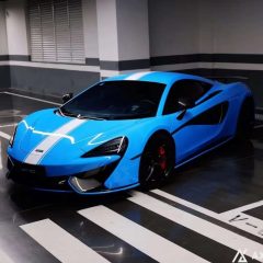 AX WRAP FILM GLOSS SKY BLUE – XANH BẦU TRỜI BÓNG MCLAREN 570S - Ảnh nhỏ 5