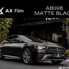 AX WRAP FILM MATTE BLACK – ĐEN MỜ MERCEDES BENZ E300 - Ảnh nhỏ 1