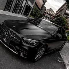 AX WRAP FILM MATTE BLACK – ĐEN MỜ MERCEDES BENZ E300 - Ảnh nhỏ 2