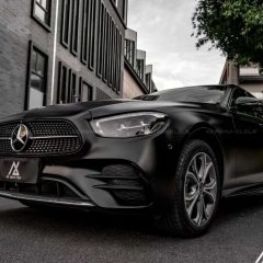 AX WRAP FILM MATTE BLACK – ĐEN MỜ MERCEDES BENZ E300 - Ảnh nhỏ 4