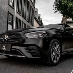AX WRAP FILM MATTE BLACK – ĐEN MỜ MERCEDES BENZ E300 - Ảnh nhỏ 4