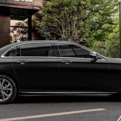AX WRAP FILM MATTE BLACK – ĐEN MỜ MERCEDES BENZ E300 - Ảnh nhỏ 5