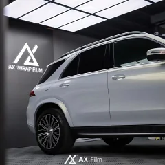 AX WRAP FILM PEARL WHITE IRIDESCENT GOLD - TRẮNG NGỌC TRAI ÁNH VÀNG MERCEDES - Ảnh nhỏ 2