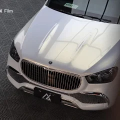 AX WRAP FILM PEARL WHITE IRIDESCENT GOLD - TRẮNG NGỌC TRAI ÁNH VÀNG MERCEDES - Ảnh nhỏ 3