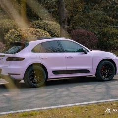 AX WRAP FILM ULTRA GLOSS BEGONIA PINK – HỒNG THU HẢI ĐƯỜNG SIÊU BÓNG PORSCHE MACAN GTS - Ảnh nhỏ 3