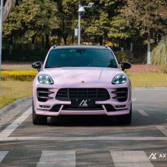 AX WRAP FILM ULTRA GLOSS BEGONIA PINK – HỒNG THU HẢI ĐƯỜNG SIÊU BÓNG PORSCHE MACAN GTS - Ảnh nhỏ 4
