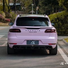 AX WRAP FILM ULTRA GLOSS BEGONIA PINK – HỒNG THU HẢI ĐƯỜNG SIÊU BÓNG PORSCHE MACAN GTS - Ảnh nhỏ 5