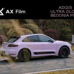 AX WRAP FILM ULTRA GLOSS BEGONIA PINK – HỒNG THU HẢI ĐƯỜNG SIÊU BÓNG PORSCHE MACAN GTS - Ảnh nhỏ 1