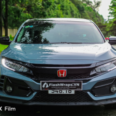 AX WRAP FILM GLOSS LIGHT CEMENT GRAY – XI MĂNG SÁNG BÓNG - HONDA CIVIC - Ảnh nhỏ 5