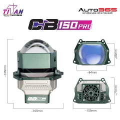 Bi LED Titan Moto CB150 Pro Square - Ảnh nhỏ 6