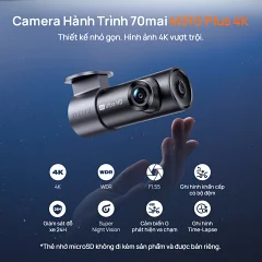 Camera hành trình 70mai M310 Plus 4K, ống kính xoay 360° - Ảnh nhỏ 1