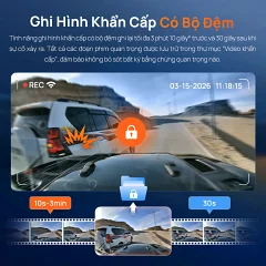 Camera hành trình 70mai M310 Plus 4K, ống kính xoay 360° - Ảnh nhỏ 7