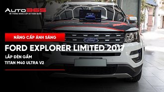 Ford Explorer Limited 2017 lắp đèn gầm Titan M40 Ultra V2 
