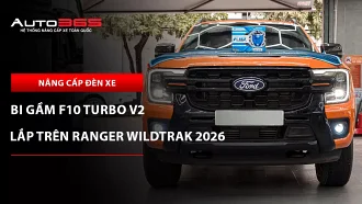Ford Ranger Wildtrak 2026 lắp bi gầm X-Light F10 Turbo V2 4300K