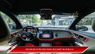 Giải mã độ xuyên sáng phim cách nhiệt 3M CR BLK 40