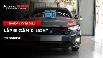 Honda City RS 2022 lắp bi gầm X-Light F10 Turbo V2 
