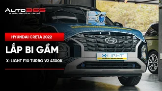 Hyundai Creta 2022 lắp bi gầm X-Light F10 Turbo V2 4300K