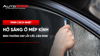 Phim cách nhiệt hở sáng ở mép kính: Bình thường hay lỗi cắt, căn phim?