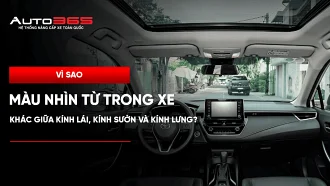 Vì sao kính lái, kính sườn và kính lưng nhìn khác màu sau khi dán phim?