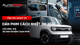 Tổng hợp VinFast VF3 dán phim cách nhiệt 3M 2026: Cấu hình, giá và kinh nghiệm chọn phim