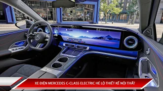 Xe điện Mercedes C-Class Electric hé lộ thiết kế nội thất