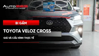 Bi gầm Toyota Veloz Cross: Giá và cấu hình thực tế