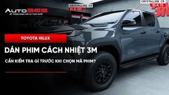 Dán phim cách nhiệt 3M cho Toyota Hilux: cần kiểm tra gì trước khi chọn mã phim?