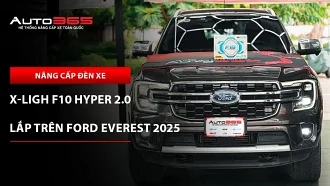 Ford Everest 2025 Sport lắp bi gầm X-Light F10 Hyper 2.0 bản 5000K