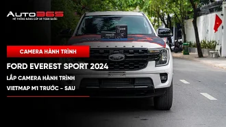 Ford Everest Sport 2024 lắp Vietmap SpeedMap M1 trước–sau