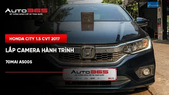 Honda City 1.5 CVT 2017 lắp camera hành trình 70mai A500S