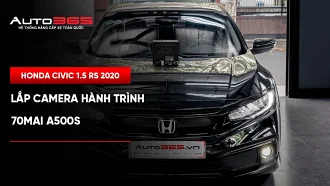 Honda Civic 1.5 RS 2020 lắp camera hành trình 70mai A500S