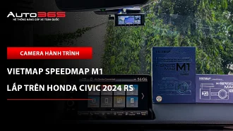 Honda Civic 2024 RS lắp Vietmap SpeedMap M1 hai kênh
