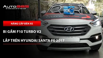 Hyundai Santa Fe 2017 Tiêu chuẩn lắp bi gầm X-Light F10 Turbo V2 4300K