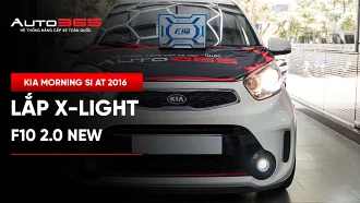 Kia Morning Si AT 2016 lắp bi gầm X-Light F10 2.0 New