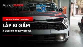 Kia Sportage 2.0G Premium 2022 lắp bi gầm X-Light F10 Turbo V2 5500K