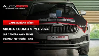 Skoda Kodiaq Style 2024 lắp Vietmap SpeedMap M1 trước–sau