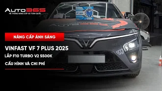 VinFast VF 7 Plus 2025 lắp bi gầm X-Light F10 Turbo V2 5500K