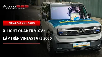 VinFast VF3 2025 Plus lắp bi LED X-Light Quantum X V2