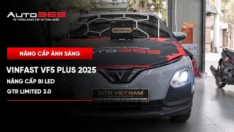VinFast VF5 Plus 2025 nâng cấp đèn chính GTR Limited 3.0