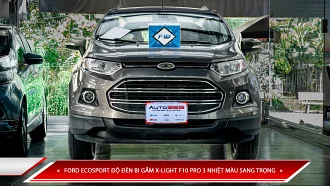 FORD ECOSPORT ĐỘ ĐÈN BI GẦM X-LIGHT F10 PRO 3 NHIỆT MÀU