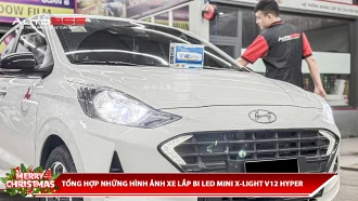 TỔNG HỢP NHỮNG HÌNH ẢNH XE LẮP BI LED MINI X-LIGHT V12 HYPER
