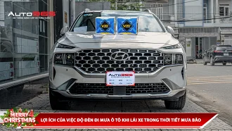 LỢI ÍCH CỦA VIỆC ĐỘ ĐÈN ĐI MƯA Ô TÔ KHI LÁI XE TRONG THỜI TIẾT MƯA BÃO